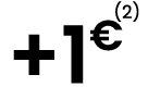 +1€(2)