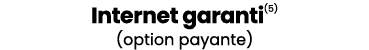 Internet garanti(5) (option payante)