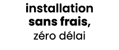 installation sans frais, z ro d lai