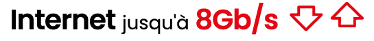 Internet jusqu' 8Gb/s ￼