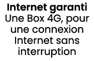 Internet garanti Une Box 4G, pour une connexion Internet sans interruption 