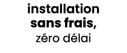 installation sans frais, z ro d lai