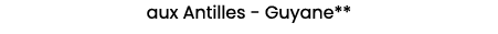 aux Antilles Guyane**