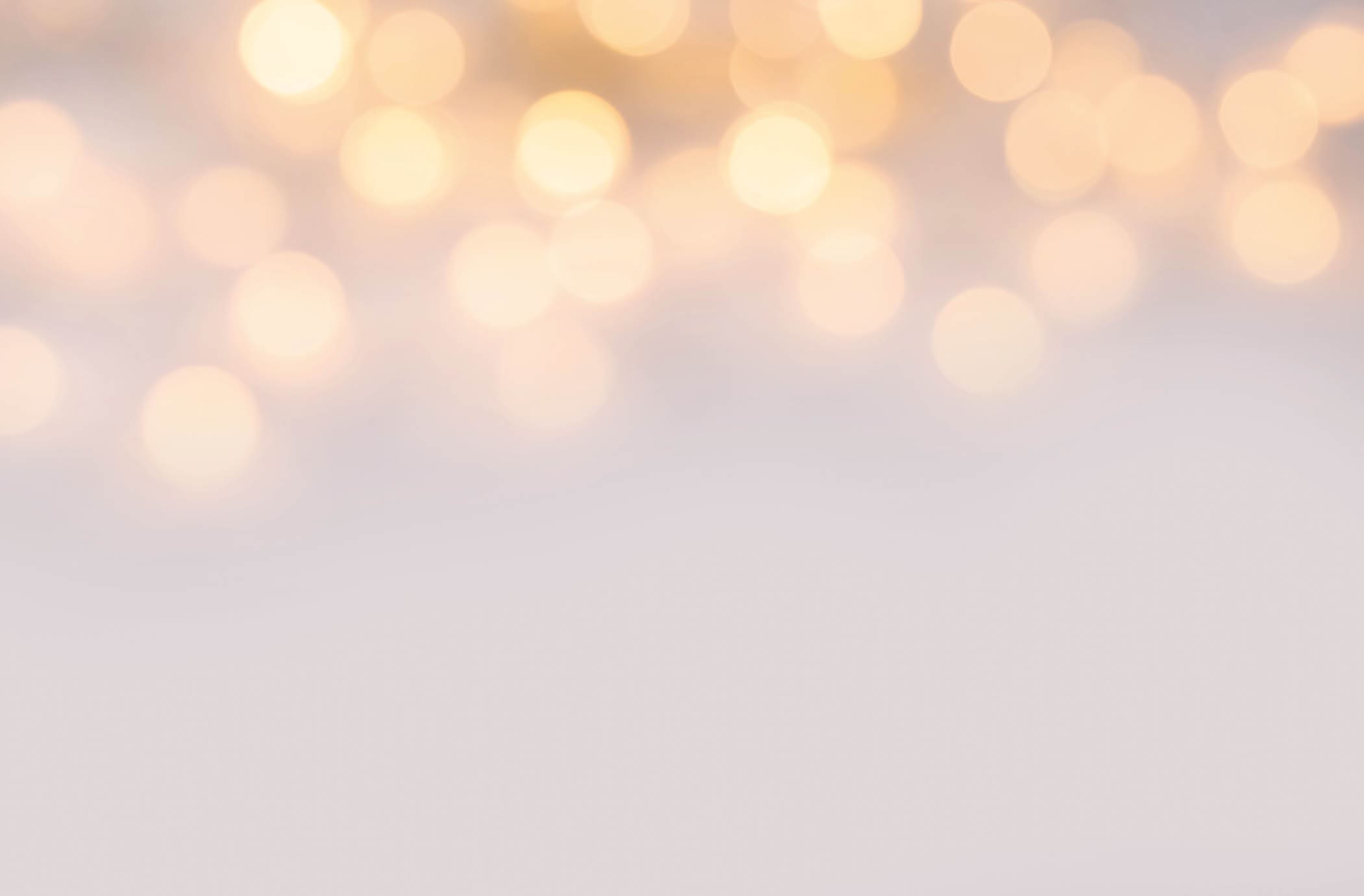 Festive defocused Christmas lights, bright golden lights, Christmas holiday background