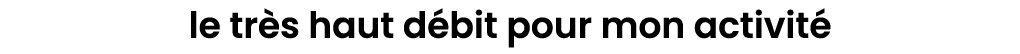le tr s haut d bit pour mon activit 